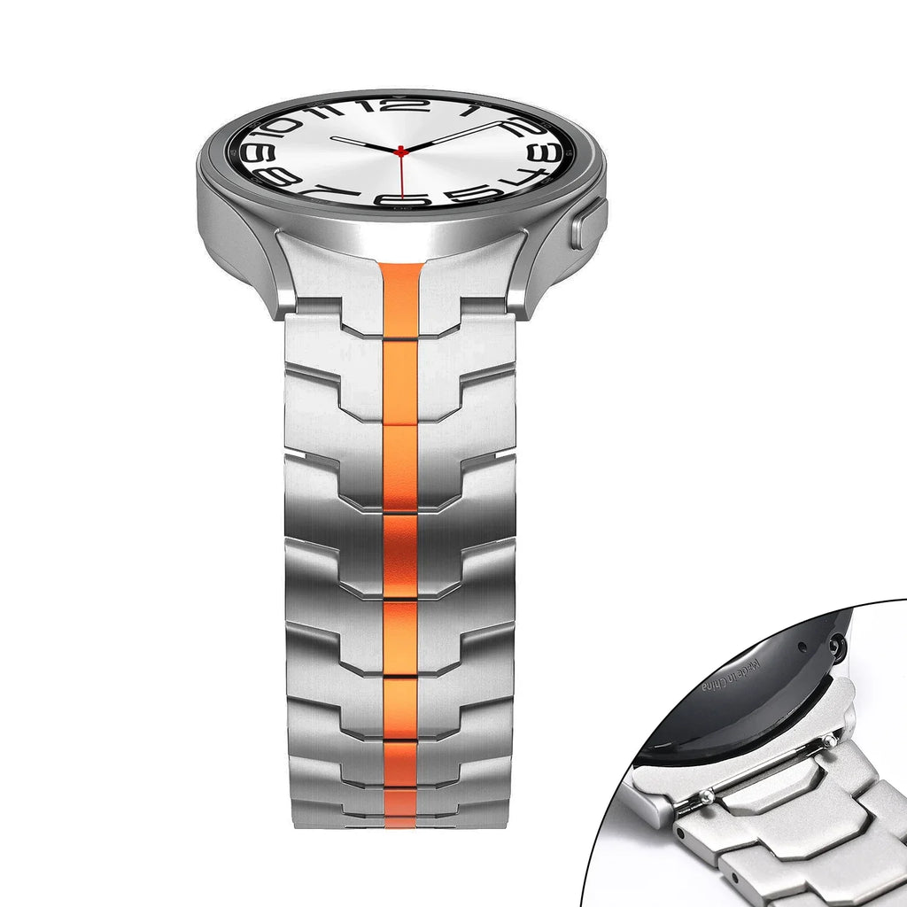 Stainless Steel Strap for Samsung Galaxy Watch 7 6 5 4 40mm 44mm 6 Classic 43mm 47mm No Gaps Metal Band 5Pro 45mm Quick Bracelet