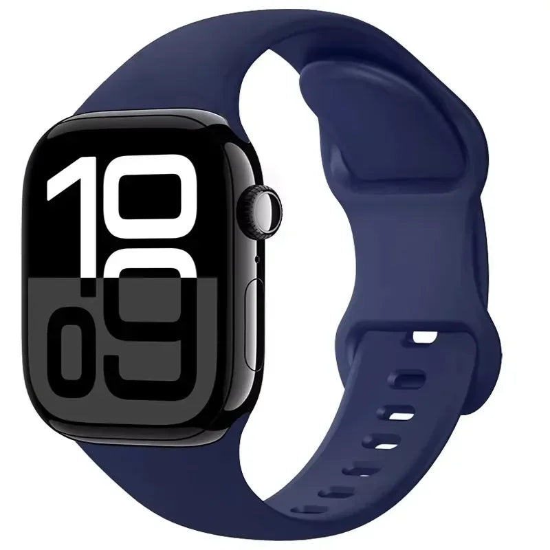 Silicone band For Apple Watch band 11 10 9 8 7 46mm 42mm 45mm 41mm band Wristband Apple Watch Ultra 3 49mm 6 5 4 SE 44mm 40mm Belt