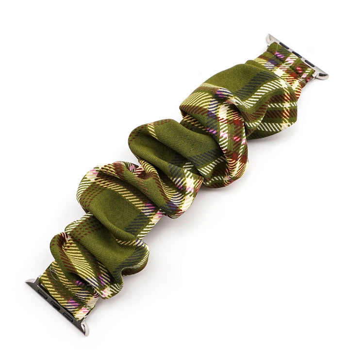 Scrunchie band for Apple Watch Ultra band 49mm 45mm 41mm 44mm 40mm 38mm 42mm Elastic nylon band Apple Watch Series 8 7 6 5 4 3 SE