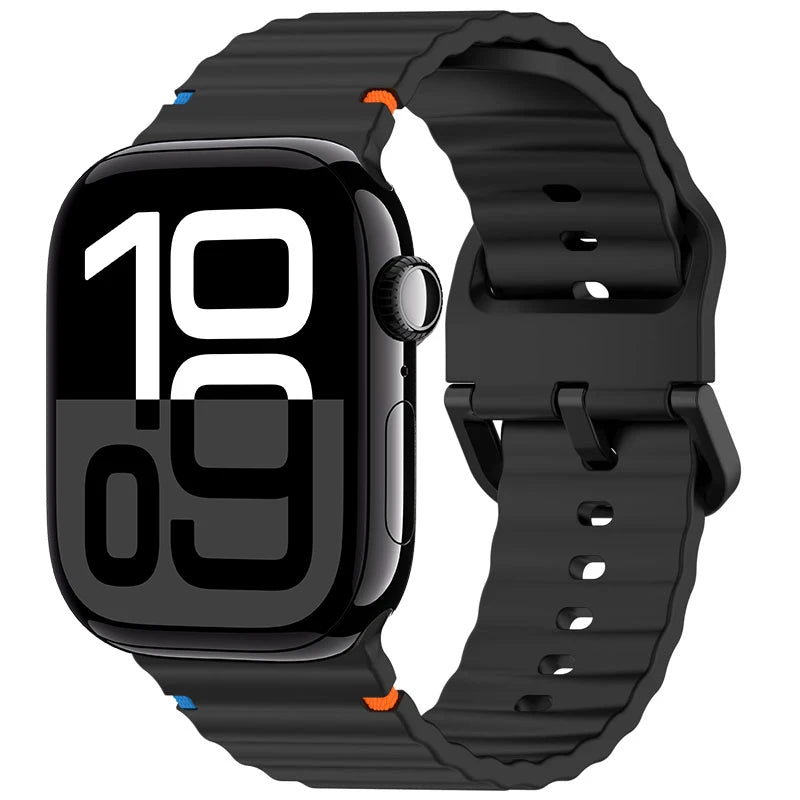 Silicone band for Apple Watch 10 band 46mm 45mm 44mm 49mm 42mm 40mm 38mm correa band Apple Watch Series 9 8 7 6 5 SE Ultra 2 band