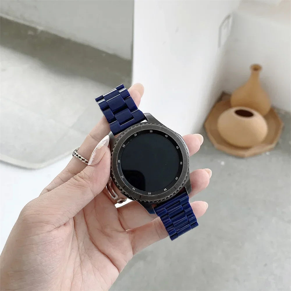 20mm/22mm Resin strap For Samsung Galaxy watch 7 6 5 pro/4-6 classic 46/42mm/Active 2 Bracelet smartwatch Amazfit Bip 6 5 Band