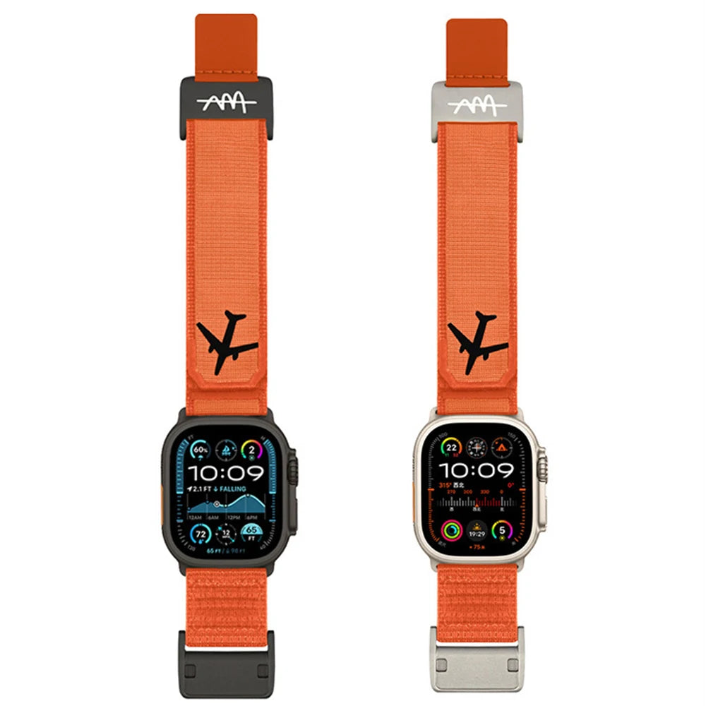 Nylon Magnetic band for Apple Watch Ultra 3 49mm 11 46mm 42mm Alpine band for Apple Watch Series 9 8 7 6 SE 45mm 40mm 44mm 41mm Bands