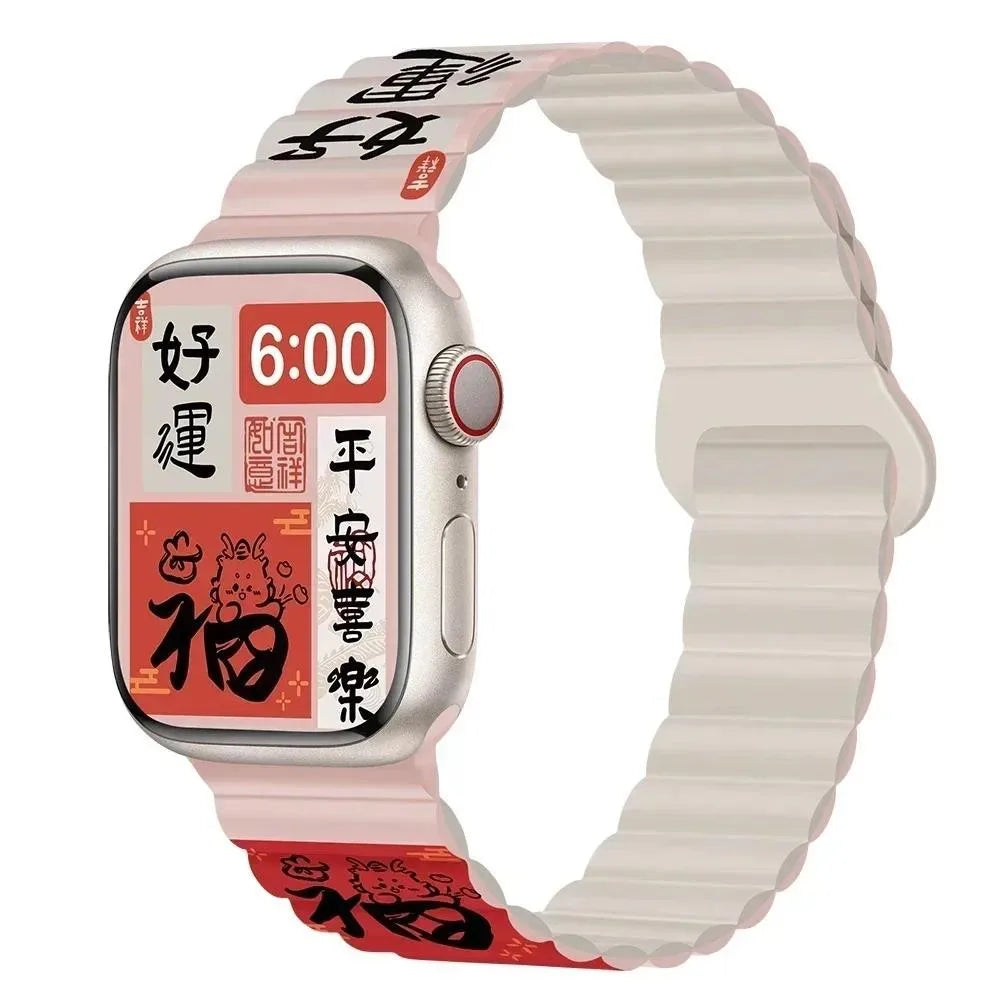 Magnetic band Silicone Sport band For Apple Watch 41mm 42mm 44mm 45mm 46mm 49mm Apple Watch Series 11 10 9 8 7 6 5 4se
