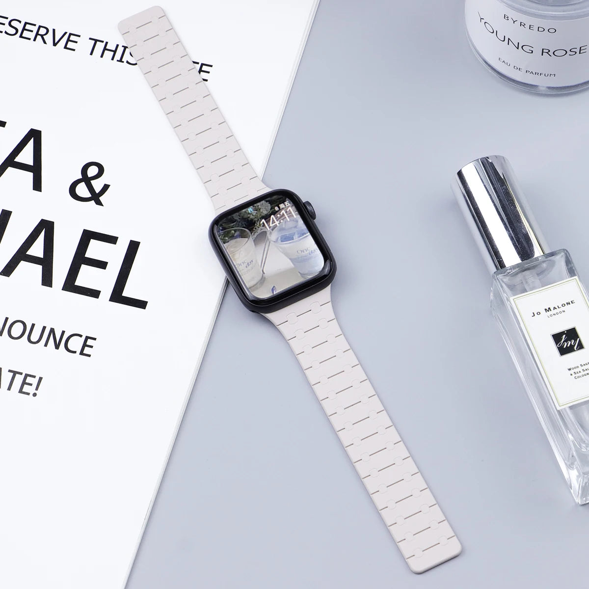 Magnetic Silicone band for Apple Watch Ultra 3 2 49mm 46mm 42mm 45mm 44mm sport band Apple Watch Series 11 10 9 8 7 6 SE 5 band