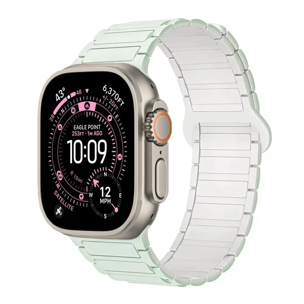 Magnetic Silicone band for Apple Watch Ultra 3 band 49mm 46mm 42mm 45mm 44mm 40mm band correa Apple Watch Series 11 10 9 8 7 SE