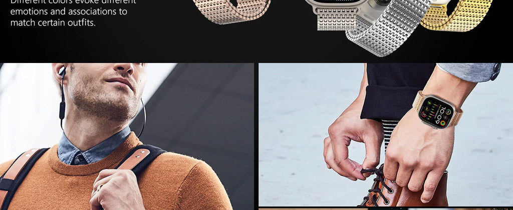 Magnetic Stainless Steel band for Apple Watch band 45mm 44mm 49mm 42mm metal belt band Apple Watch Series 9 8 7 6 3 5 SE Ultra 2