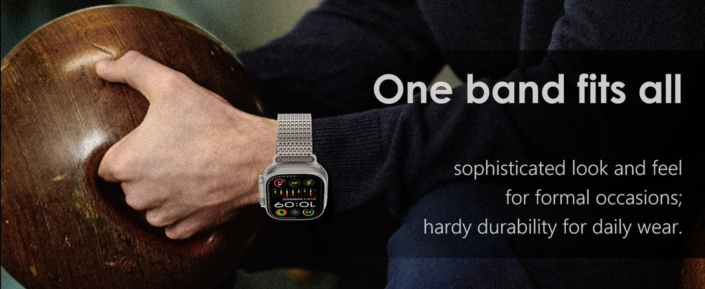 Magnetic Stainless Steel band for Apple Watch band 45mm 44mm 49mm 42mm metal belt band Apple Watch Series 9 8 7 6 3 5 SE Ultra 2