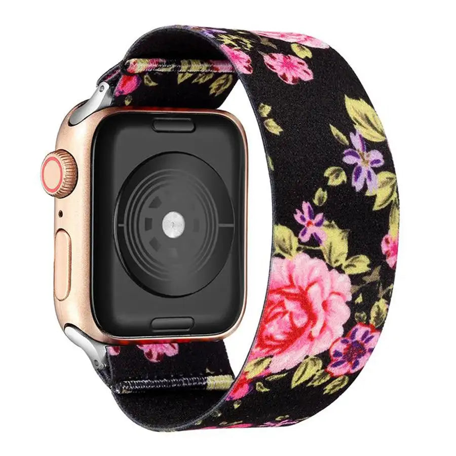 Scrunchie band for Apple Watch Ultra band 49mm 45mm 44mm 42mm 41mm 40mm 38mm Apple Watch women girl Stretchy band Apple Watch 5 3 SE 6 7 8