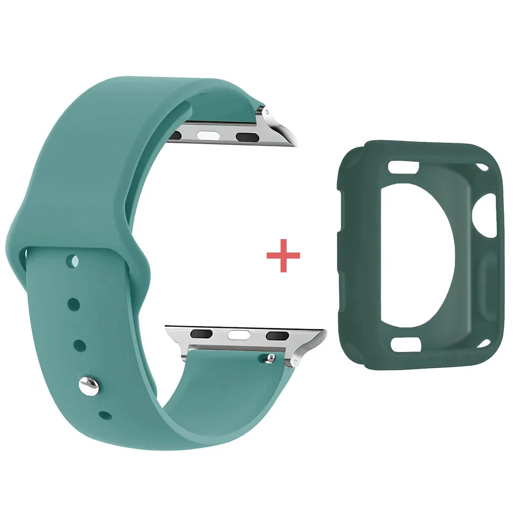 TPU Case+band Screen Protectors for Apple Watch 38mm 40mm 41mm 42mm 44mm 45mm 49mm Apple Watch Series 11 10 9 8 7 6 5 4 Ultra SE