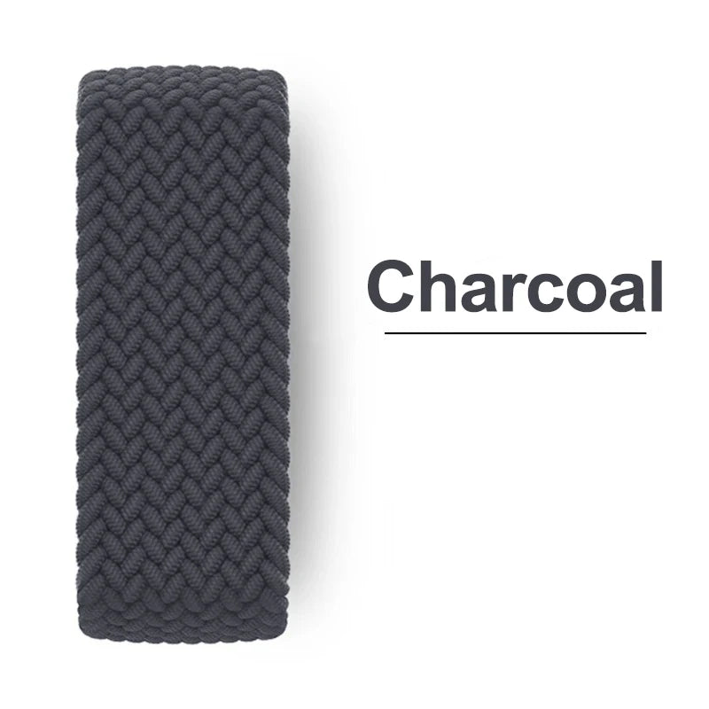 Braided Solo band For Apple Watch band 44mm 40mm 45mm 49mm 41mm Nylon Correa band Apple Watch Series 9 8 7 6 5 SE Ultra 2 3 10 11