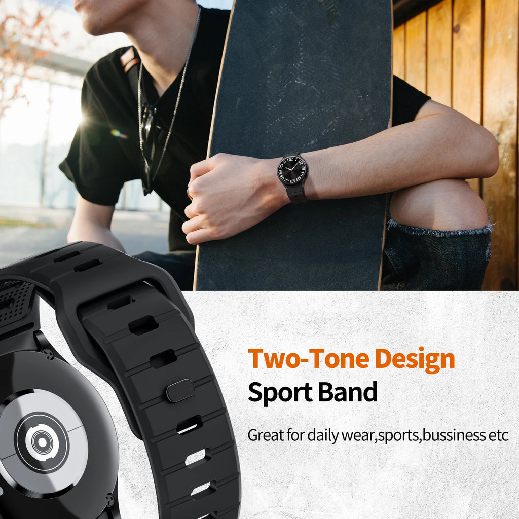 No Gaps Silicone Strap for Samsung Galaxy Watch 7 FE 6 4 Classic 5 Pro 40mm 44mm 42mm 46mm 47mm 43 Bracelet galaxy watch 7 band