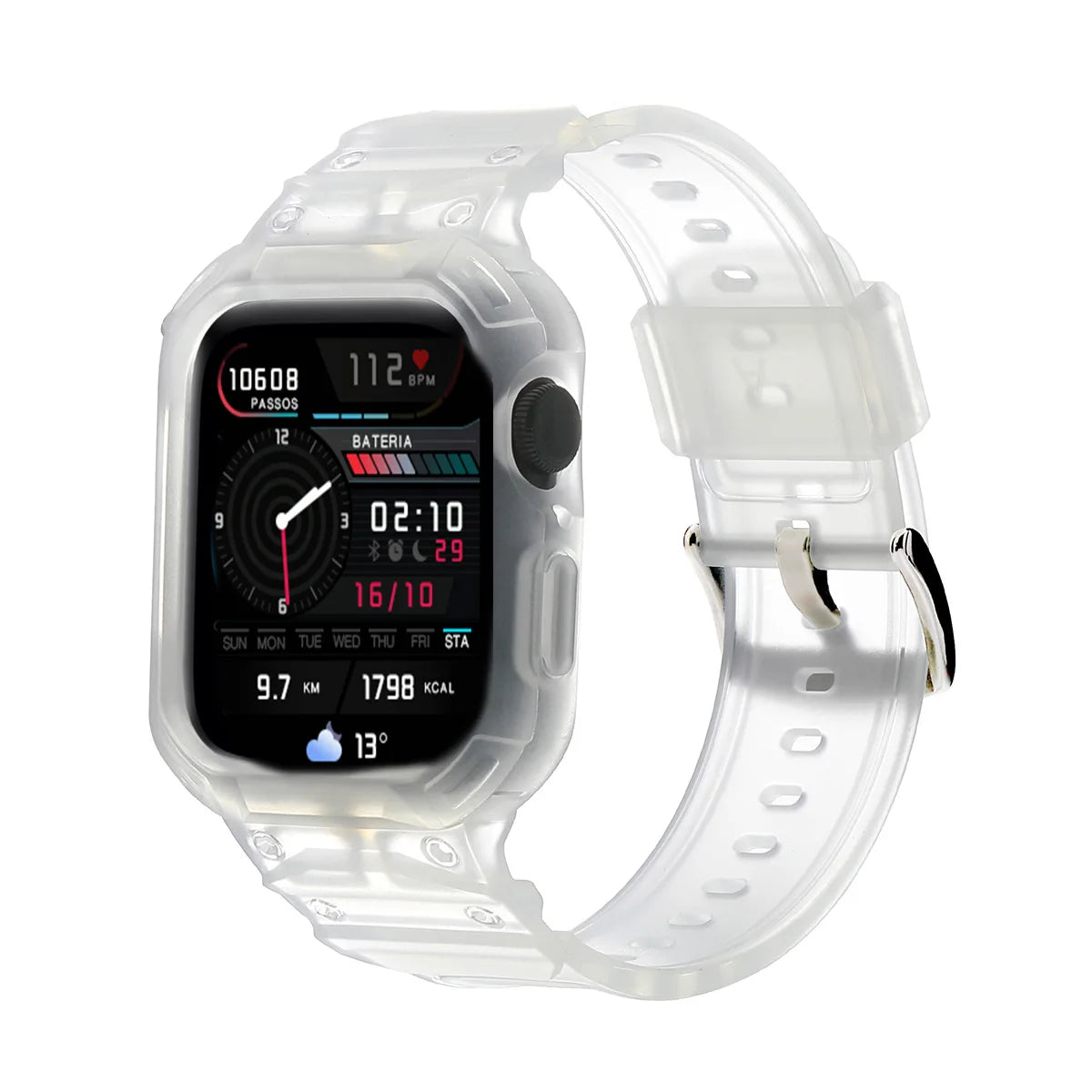 For Apple Watch Series 10 46mm 42mm Sport Protective Replacement Wristband Apple Watch Series 10 Retrofits band Case One piece