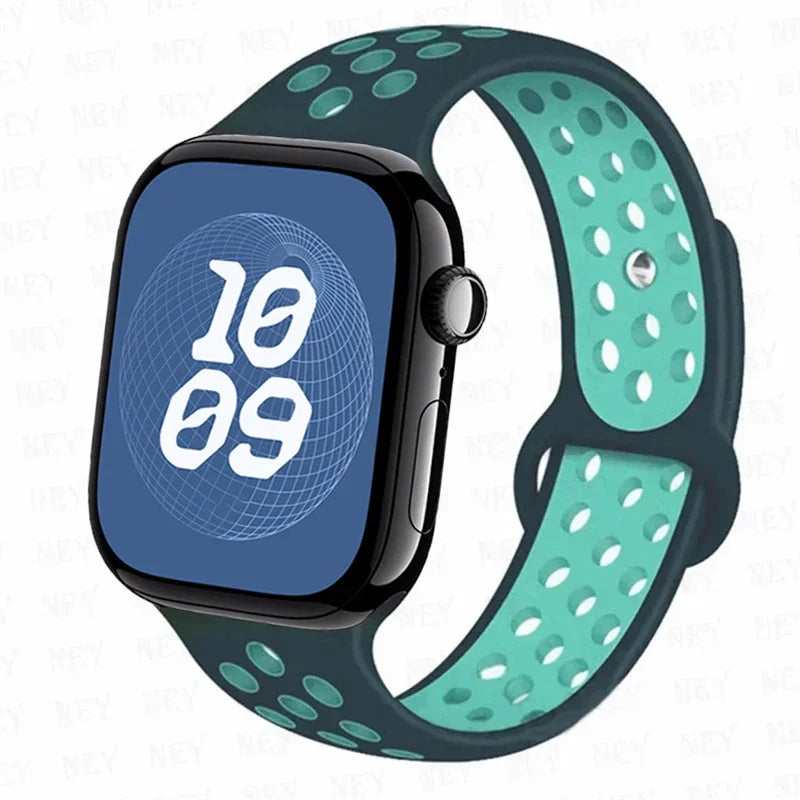 band For Apple Watch 10 46mm 42mm 45mm 41mm 44mm Ultra 2 3 49mm Sport Breathable band Apple Watch Series 11 8 7 6 4 5 9 SE 3 Band