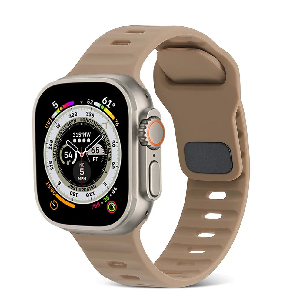 Sports Silicone band For Apple Watch Ultra 3 band 49mm Serise 11 10 9 8 7 46mm 45mm 42mm 41mm Wristband Apple Watch 6 5 4 SE 44mm 40mm