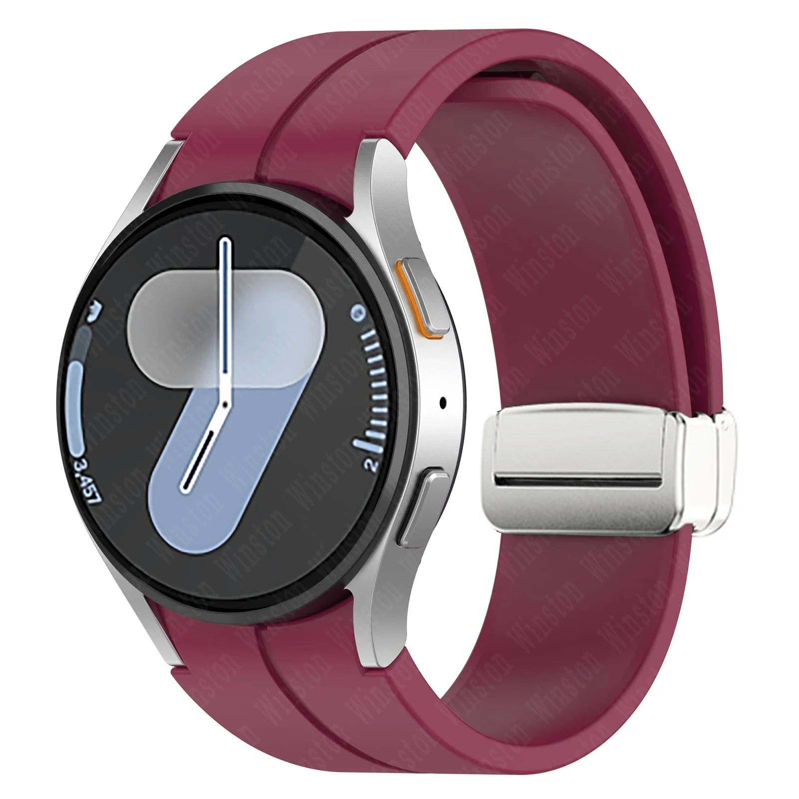 Magnetic Silicone Strap for Samsung Galaxy Watch 7 6 5 4 40mm 44mm 5Pro 45mm Band Bracelet for Galaxy Watch 6 4Classic 43mm 47mm