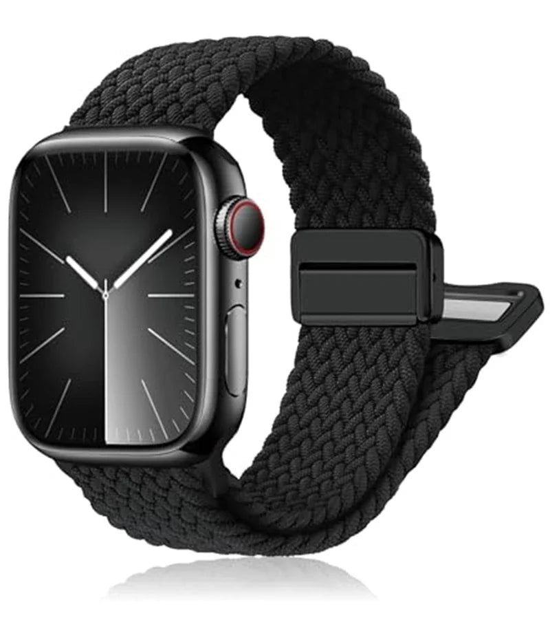 Braided Solo band For Apple Watch band 46mm 45mm 49mm 44mm 42mm 41mm 40mm Nylon Elastic band Apple Watch Series 10 9 7 SE 6 8 5 4