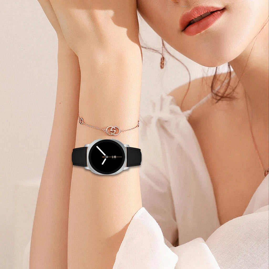 Leather Strap for Samsung Galaxy Watch 8 44mm 40mm Classic Wriststrap Quick Releas Bracelet Band for Watch 8 Classic Accessories