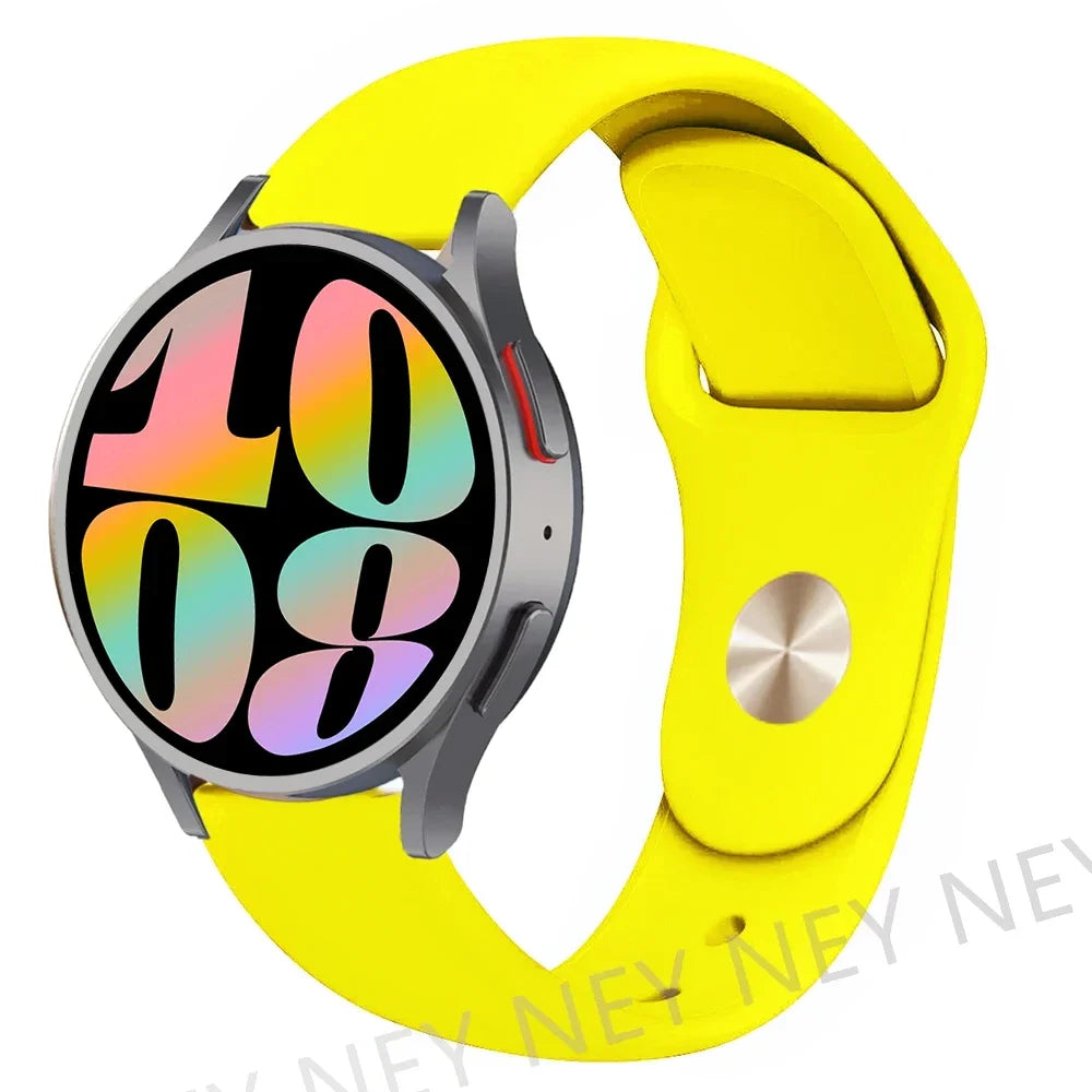 20mm 22mm strap For Samsung Galaxy watch 5 pro/6/4/Classic/Active 2/Gear S3 frontier silicone bracelet Huawei GT 2/2e/3 pro band