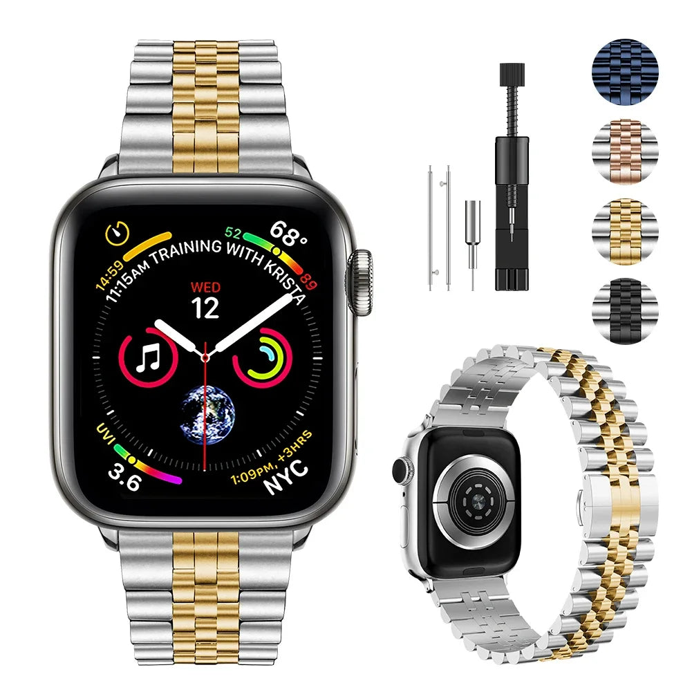 Metal band for Apple Watch Ultra 3 2 9 8 7 6 5 4 SE 49mm 45mm 44mm 41mm Convenient Replacement Belt Apple Watch 11 10 46mm 42mm Correa