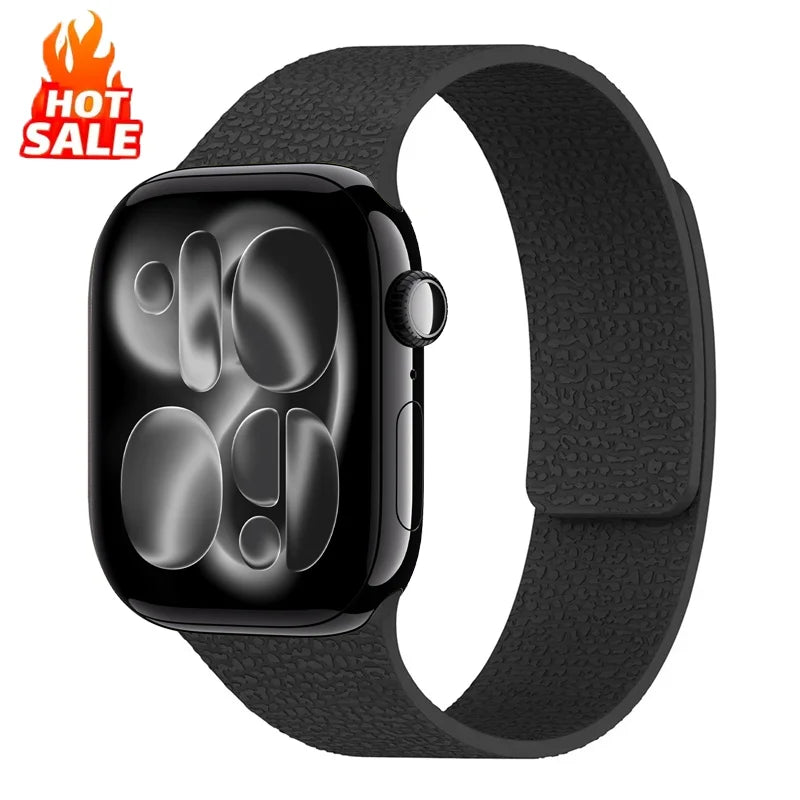 Magnetic band for Apple Watch Ultra3 2 1 49mm 45mm 42mm 46mm 40mm 41mm 2025 New silicone sport band Series 11 10 9 8 7 6 5 4 SE