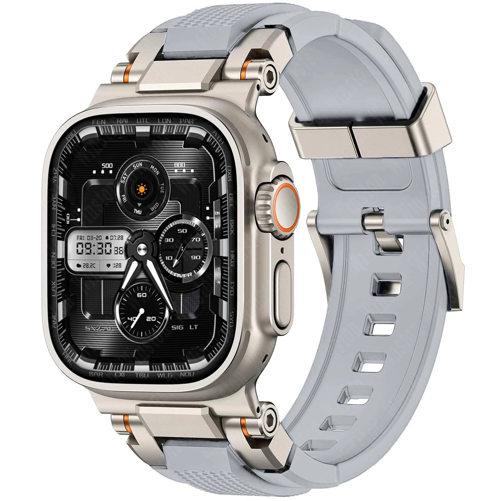 Men's Sport TPU band for Apple Watch band Ultra 2 49mm 46mm 45mm 44mm 42mm Silicone band for Apple Watch Series 10 9 8 7 6 5 4