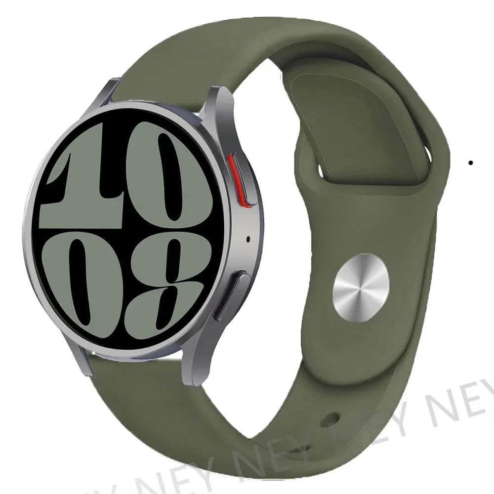 20mm 22mm strap For Samsung Galaxy watch 5 pro/6/4/Classic/Active 2/Gear S3 frontier silicone bracelet Huawei GT 2/2e/3 pro band