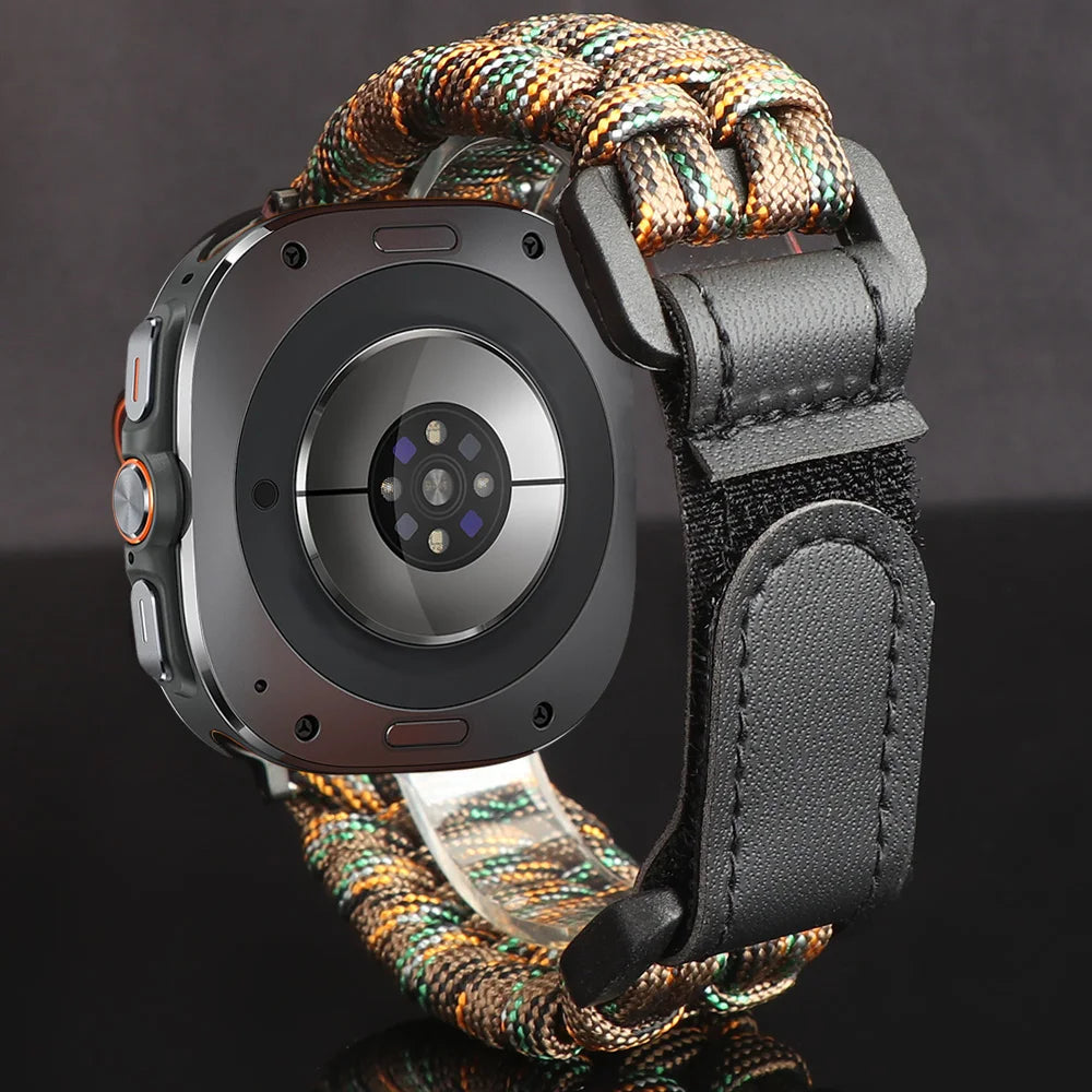 Outdoor Umbrella Rope Band For Samsung Galaxy Watch 8 8Classic Ultra 2 1 Strap Exclusive Bracelet Galaxy 8 40mm 44mm 46mm 47MM