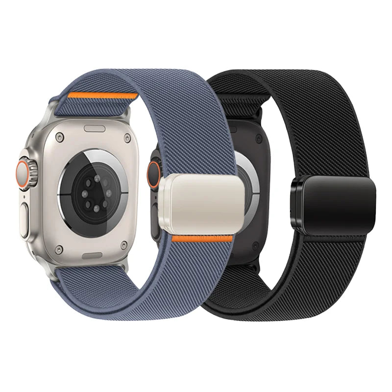 3PCS Magnetic band For Apple Watch Ultra 2 band 49mm 46mm 45mm 42mm Elastic nylon Loop band Apple Watch Series 10 9 8 7 SE 44mm
