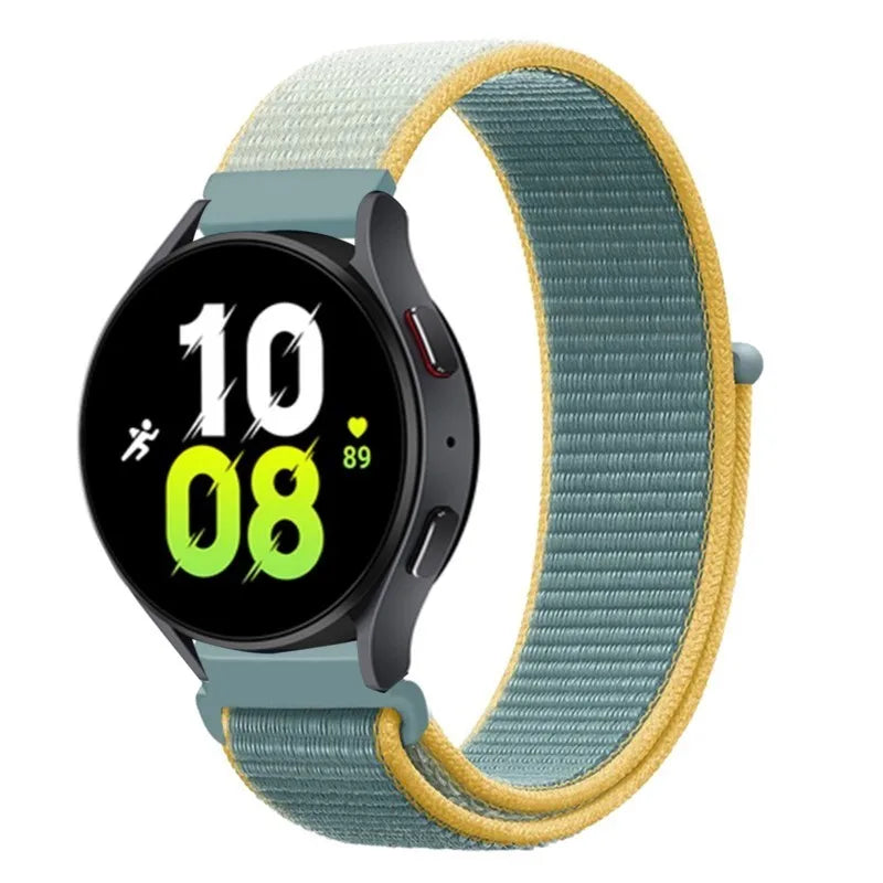 Nylon loop For Samsung Galaxy Watch 6 5 Pro/4/classic/gear s3 frontier/active Sport Bracelet Huawei watch gt2 3 22mm 20mm Strap