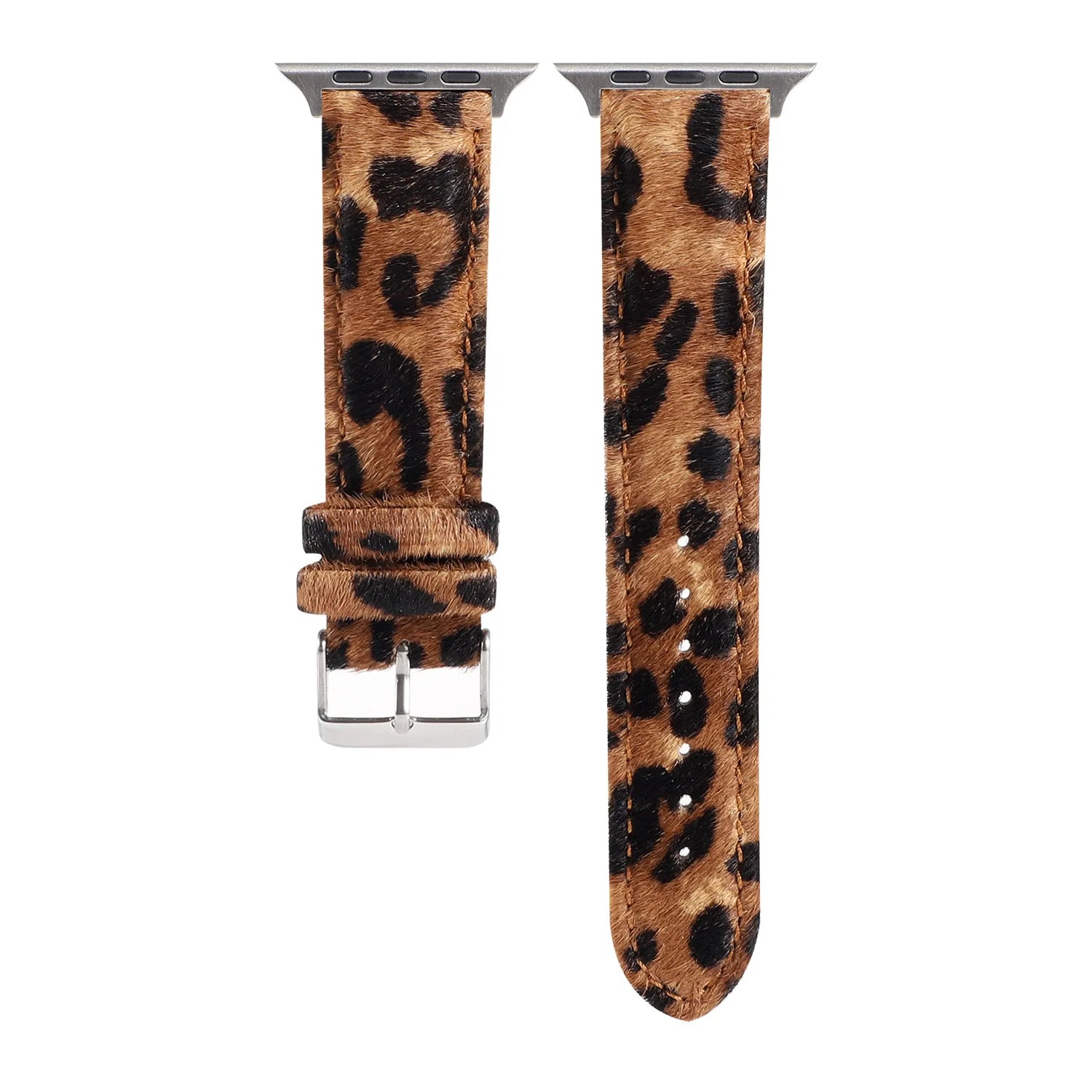 Leopard Horse Hair Leather band For Apple Watch band 40mm 41mm 42mm 44mm 45mm 49mm Apple Watch band Series 4 5 6 7 8 9 SE Ultra