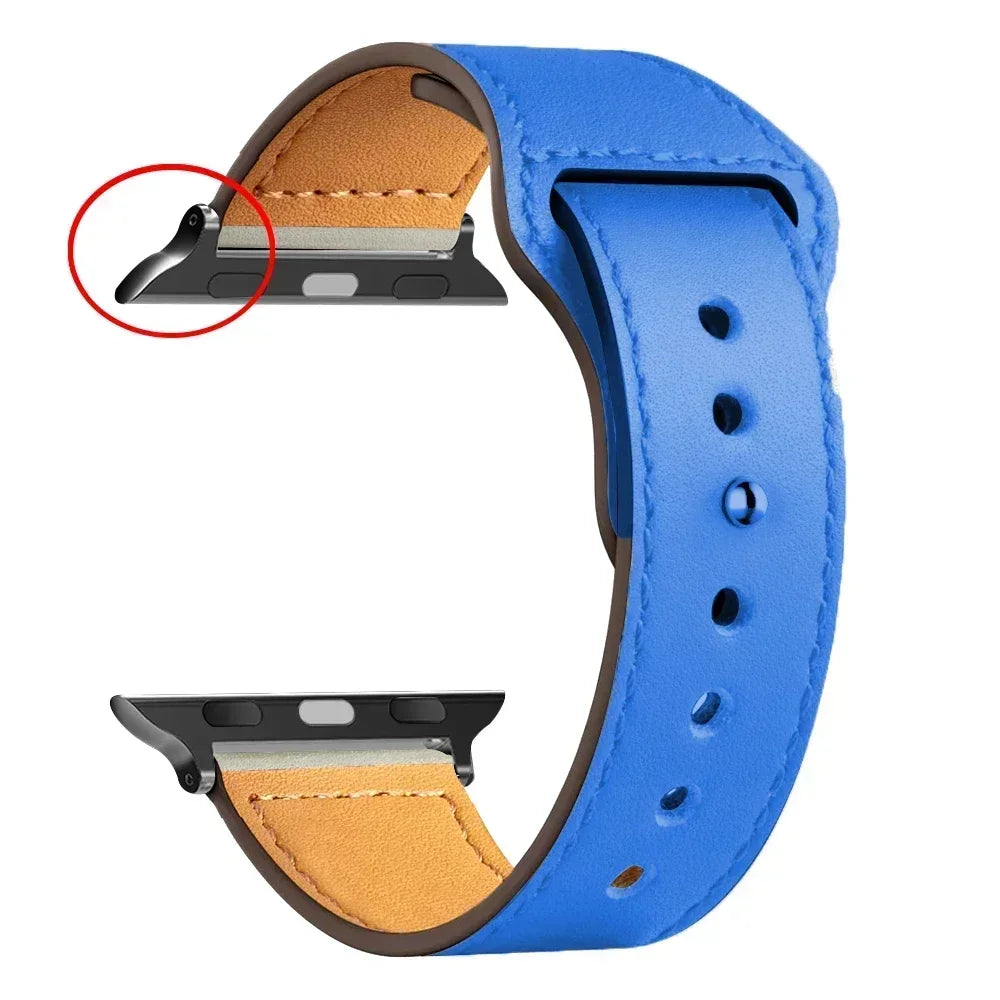 Leather band For Apple Watch 10 band 46mm 42mm 44mm 45mm 49mm 41mm 40mm correa band Apple Watch Series 8 9 3 4 5 6 SE 7 Ultra 2