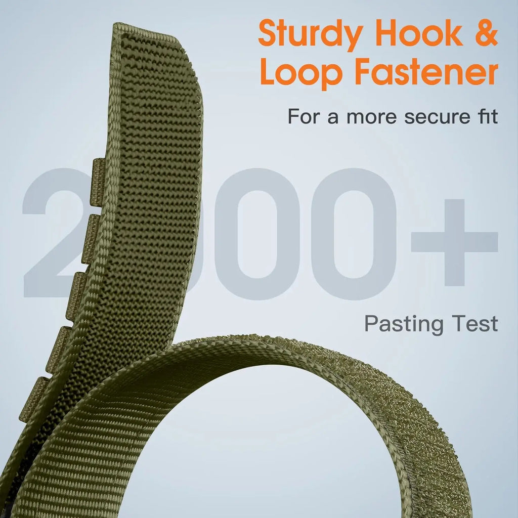 Nylon Watch band for Apple Watch Ultra 3 Ultra 2 49mm , Series 10 46mm , Series 9 8 7 45mm , Series 6 5 4 SE 44mm Velcro Bands