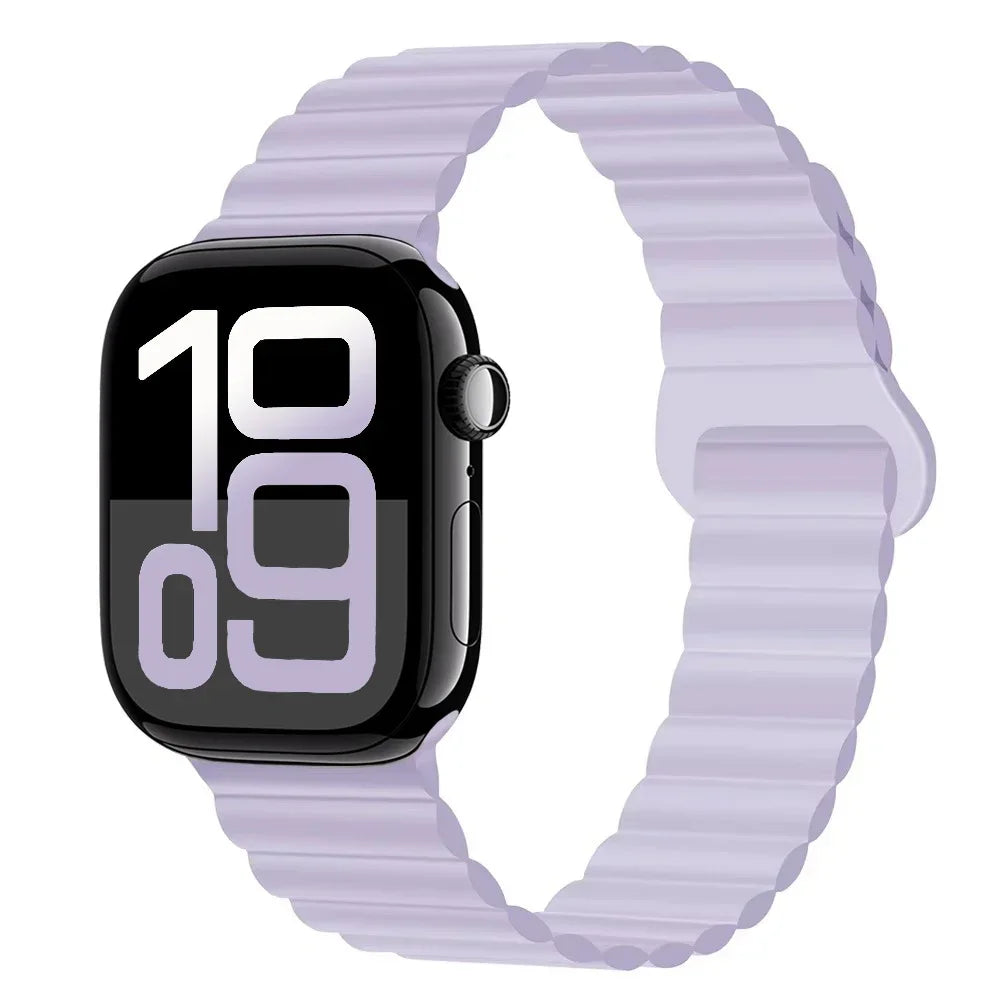 Silicone band for Apple Watch Ultra 3 2 1 49mm 11 10 42mm 46mm Magnetic band for Series 9 8 7 6 5 4 SE3 41mm 45mm 44mm 40mm