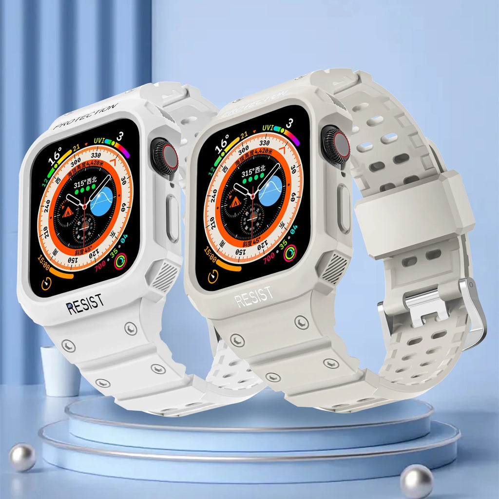 For Apple Watch 45mm 44mm 42mm 41mm 40mm Apple Watch Series 9 8 7 6 5 SE 4 3 2 1 band , Sport Protective Replacement Wristband