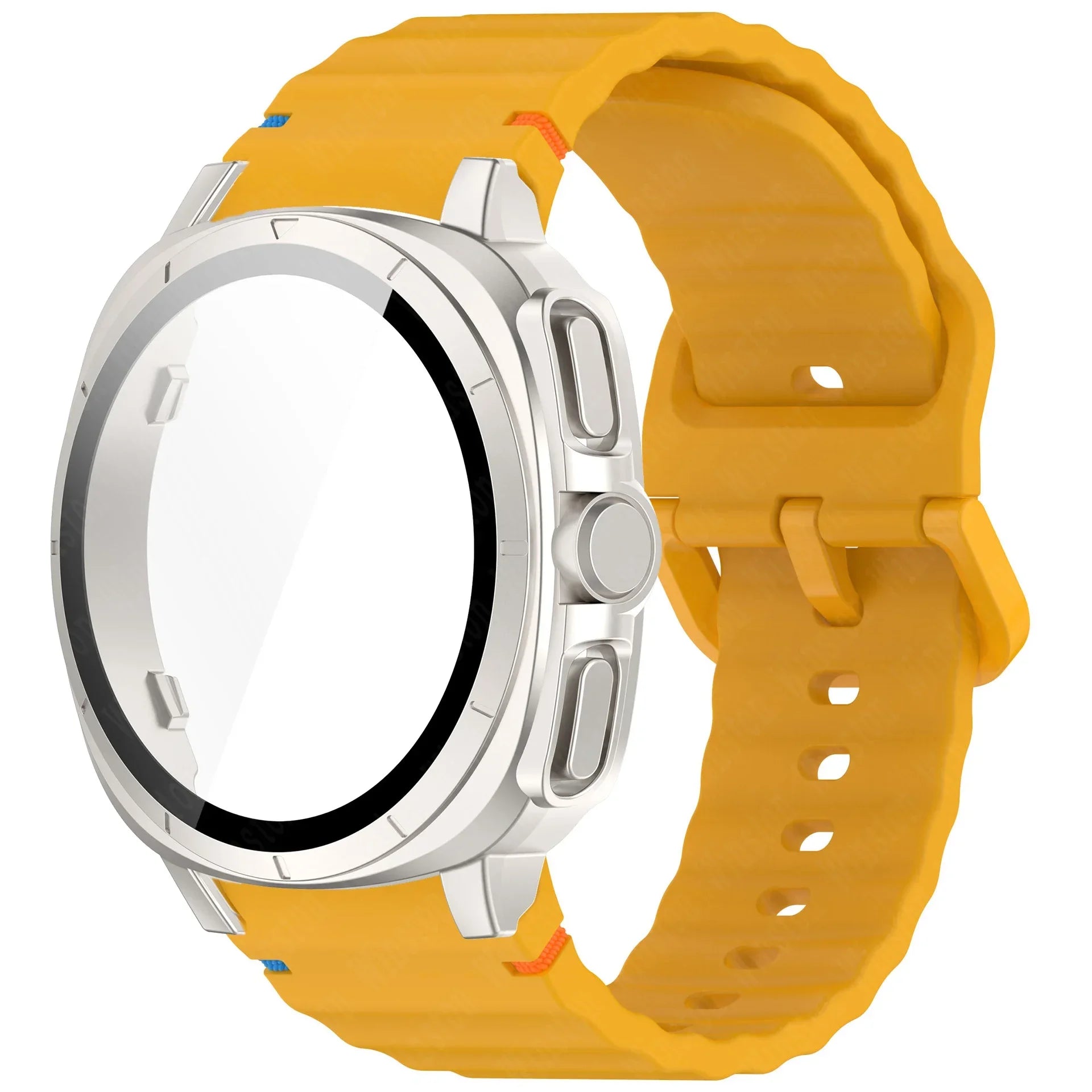 Case+Strap for Samsung Galaxy Watch 7 40mm 44mm Appearance Upgrade Ultra 47mm for Galaxy Watch 7 Sports silicone Bracelet