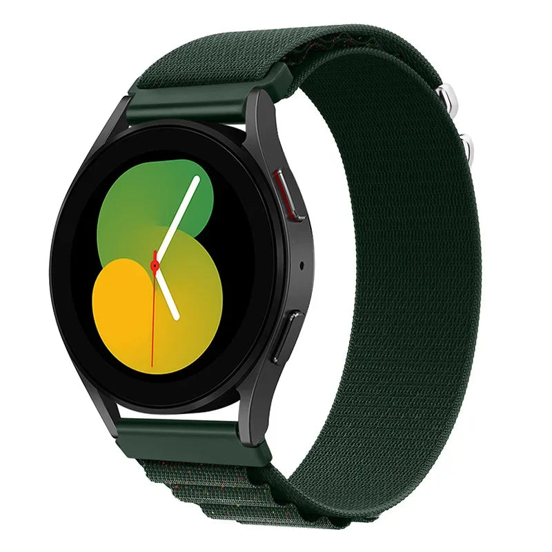 20mm 22mm Nylon Alpine Strap for Samsung Watch 7 6 5 Classic Bracelet Wristband for Huawei Watch 5/4/GT6-5 Pro 46mm Amazfit GTR