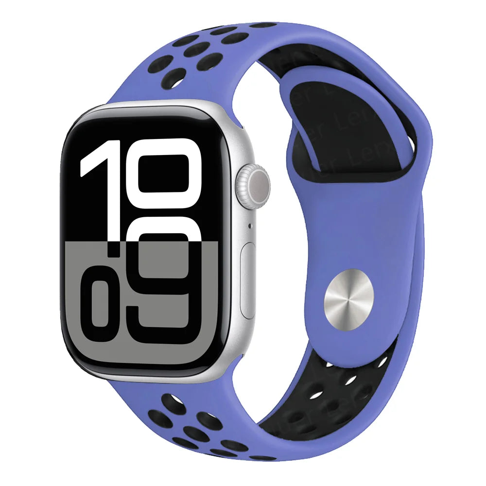 Official band For Apple Watch band Ultra 2 40mm 44mm 46mm 49mm 41mm 42mm 45mm Silicone band correa Apple Watch 11 10 9 8 7 6 SE3 band