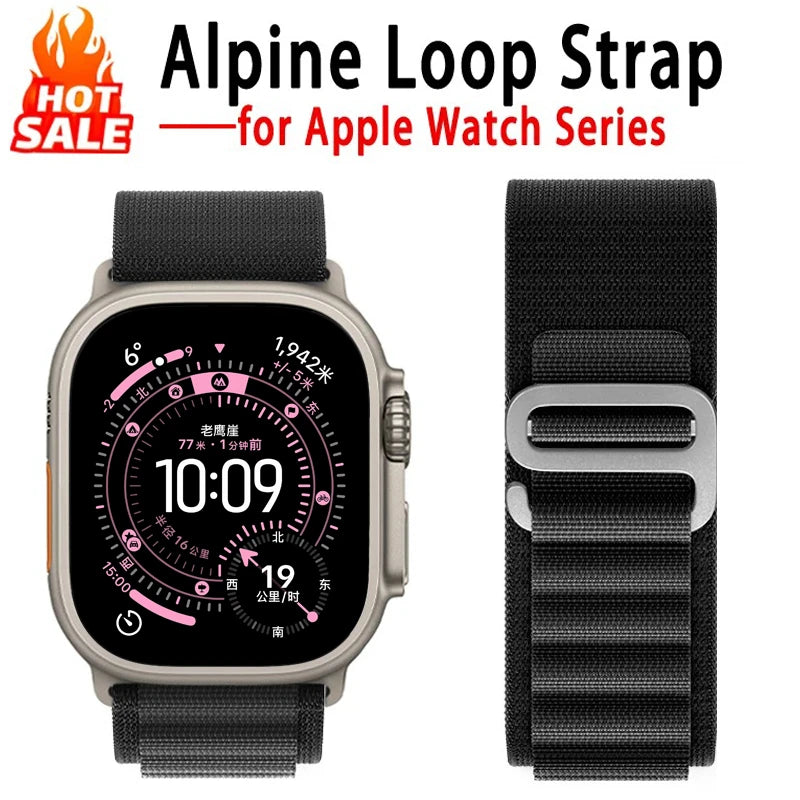 Alpine Loop band for Apple Watch Ultra 3 band 49mm 46mm 45mm 44mm 42mm 41mm 40mm Correa band Apple Watch Series 11 10 SE 9 8 7 6