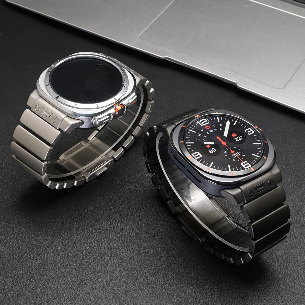 Titanium Watchband for Samsung Galaxy Watch Ultra 2025 47mm Luxury Rubber Strap for GALAXY WATCH ULTRA 47mm 2024 Men Metal Band