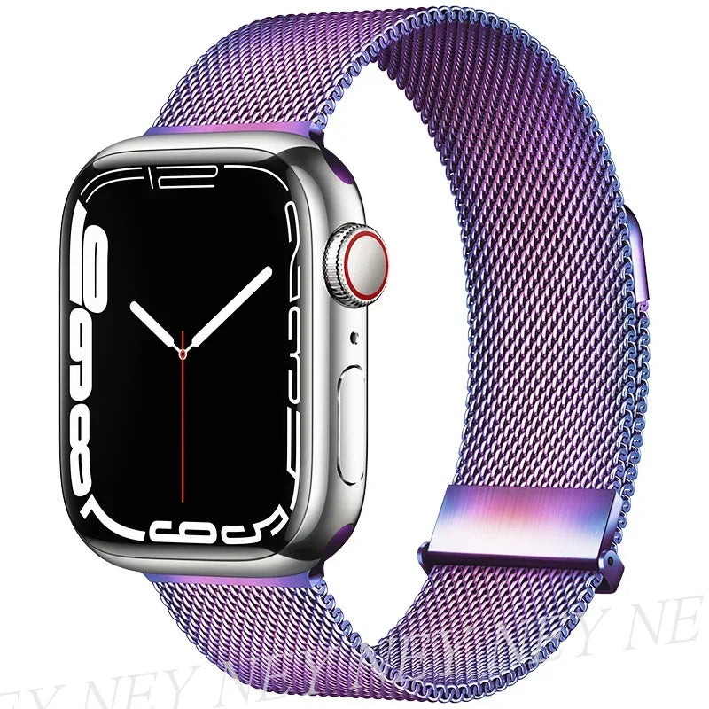 Milanese Loop for Apple Watch band 44mm 45mm 40mm 41mm 46mm 42mm pride band Apple Watch Series 10 9 8 7 6 SE 5 4 Ultra 2 49mm band
