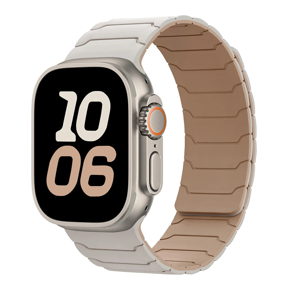 magnetic band For Apple Watch band Ultra 2 3 49mm 44mm 40mm 41mm 46mm 42mm 45mm 38mm Silicone band Apple Watch Series 11 9 8 SE 10