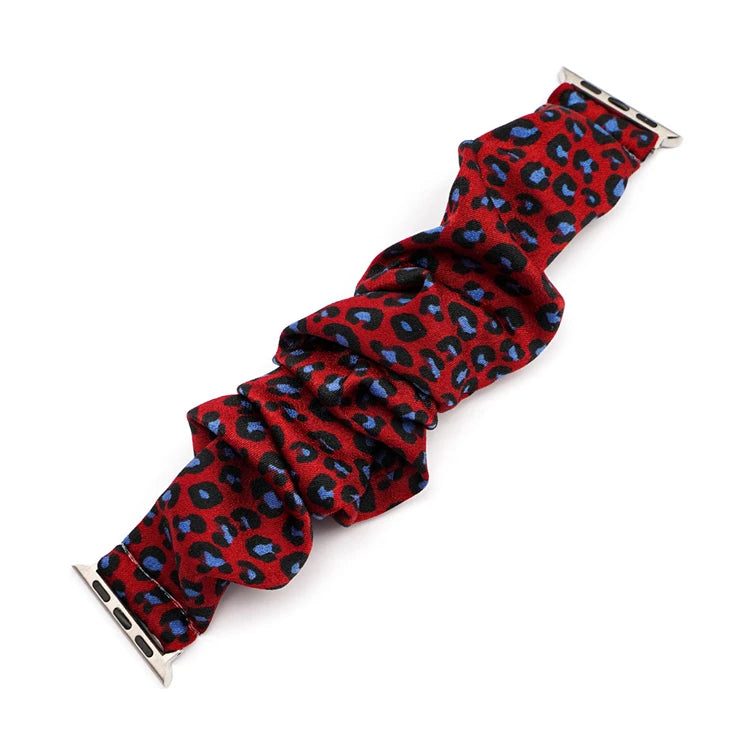 Scrunchie band for Apple Watch Ultra band 49mm 45mm 41mm 44mm 40mm 38mm 42mm Elastic nylon band Apple Watch Series 8 7 6 5 4 3 SE
