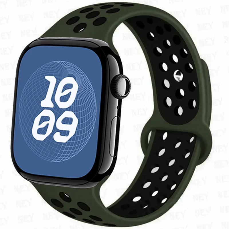 For Apple Watch 11 band S11 46mm 42mm 45mm 44mm 49mm 40mm 41mm Silicone band Sport band Apple Watch Series 10 8 7 6 5 9 SE Ultra3 2