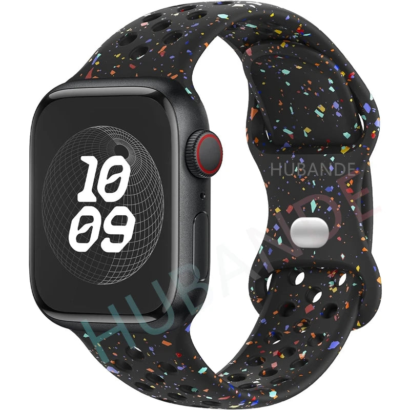 band For Apple Watch band 46mm 44mm 45mm 49mm 40mm 41mm 38mm 42mm correa Breathable band Apple Watch Series Ultra 11 10 9 8 SE 7 6