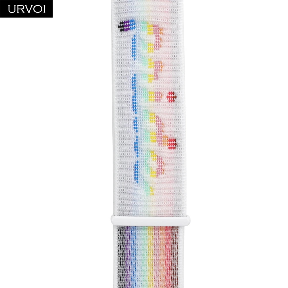 URVOI Sport Loop for Apple Watch Ultra 3 2 Series 11 10 9 8 SE3 Nylon loop for Apple Watch sport band 42mm 46mm breathabe hook fastener
