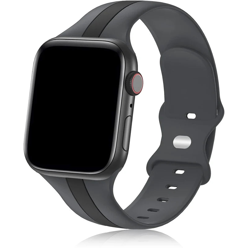 band for Apple Watch band 49mm 44mm 45mm 41mm 40mm 42mm 38mm Silicone Sport band Apple Watch serie 8 7 SE 6 5 4 3 2 1 Ultra 49mm