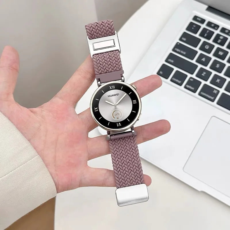 Band For Samsung Galaxy Watch 7 FE 5 Pro 4 6 classic 44mm 40mm Nylon Braided sport bracelet correa Galaxy Watch 7 Strap