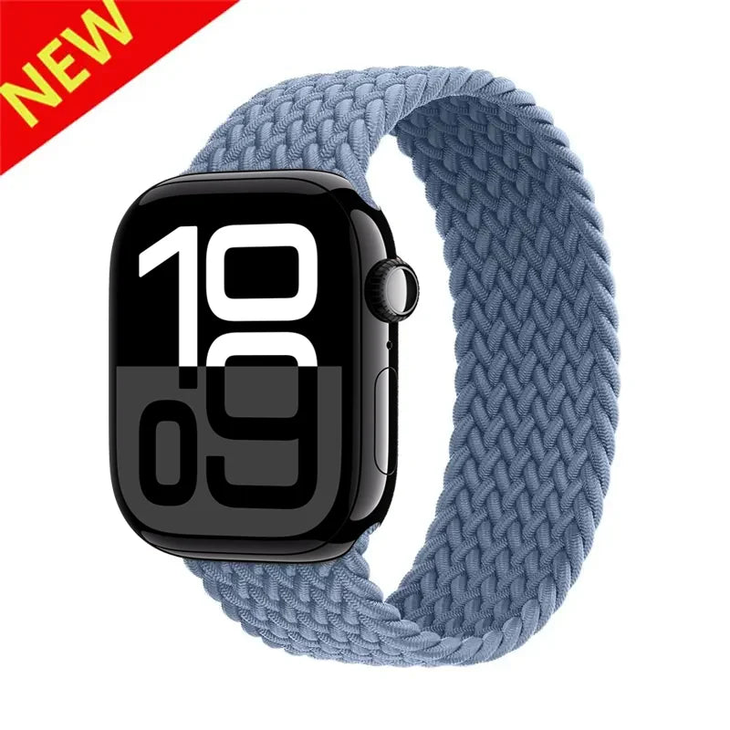 Braided loop band For Apple Watch band Ultra 3 2 49mm 44mm 41mm 40mm 42mm 46mm 45mm band Apple Watch Series 11 SE3 10 9 8 7 6 5
