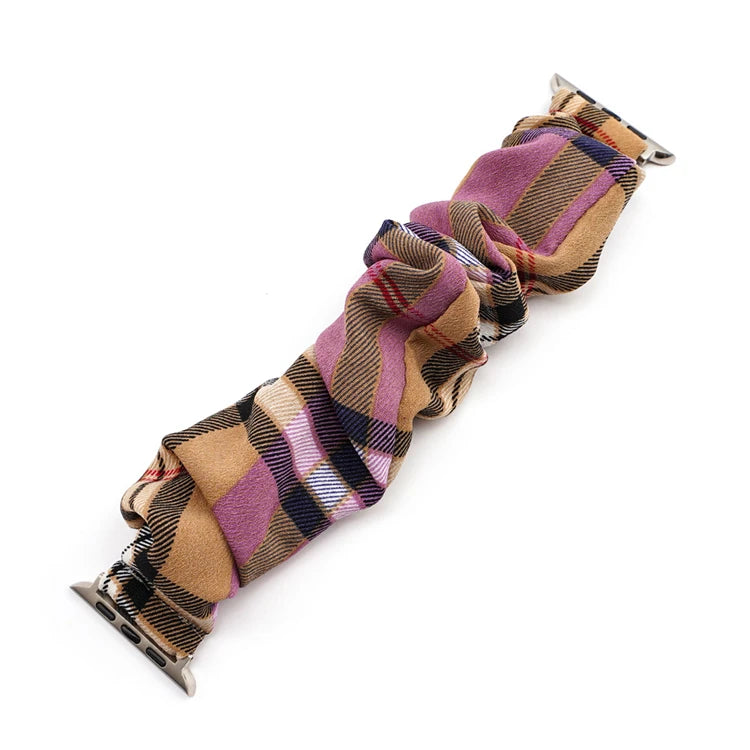 Scrunchie band for Apple Watch Ultra band 49mm 45mm 41mm 44mm 40mm 38mm 42mm Elastic nylon band Apple Watch Series 8 7 6 5 4 3 SE