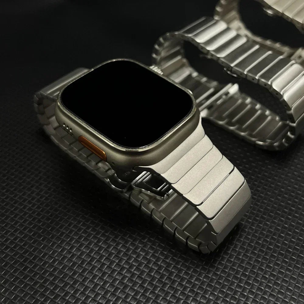 Titanium color band For Apple Watch Ultra 3 49mm 11 10 46mm 9 8 7 5 SE loop for Apple Watch 45mm 41mm 42mm 44mm stainless steel band